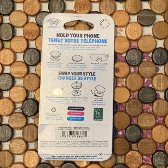 PopSocket PopGrip Ripple Opalescent Blue - Picture 3 of 11